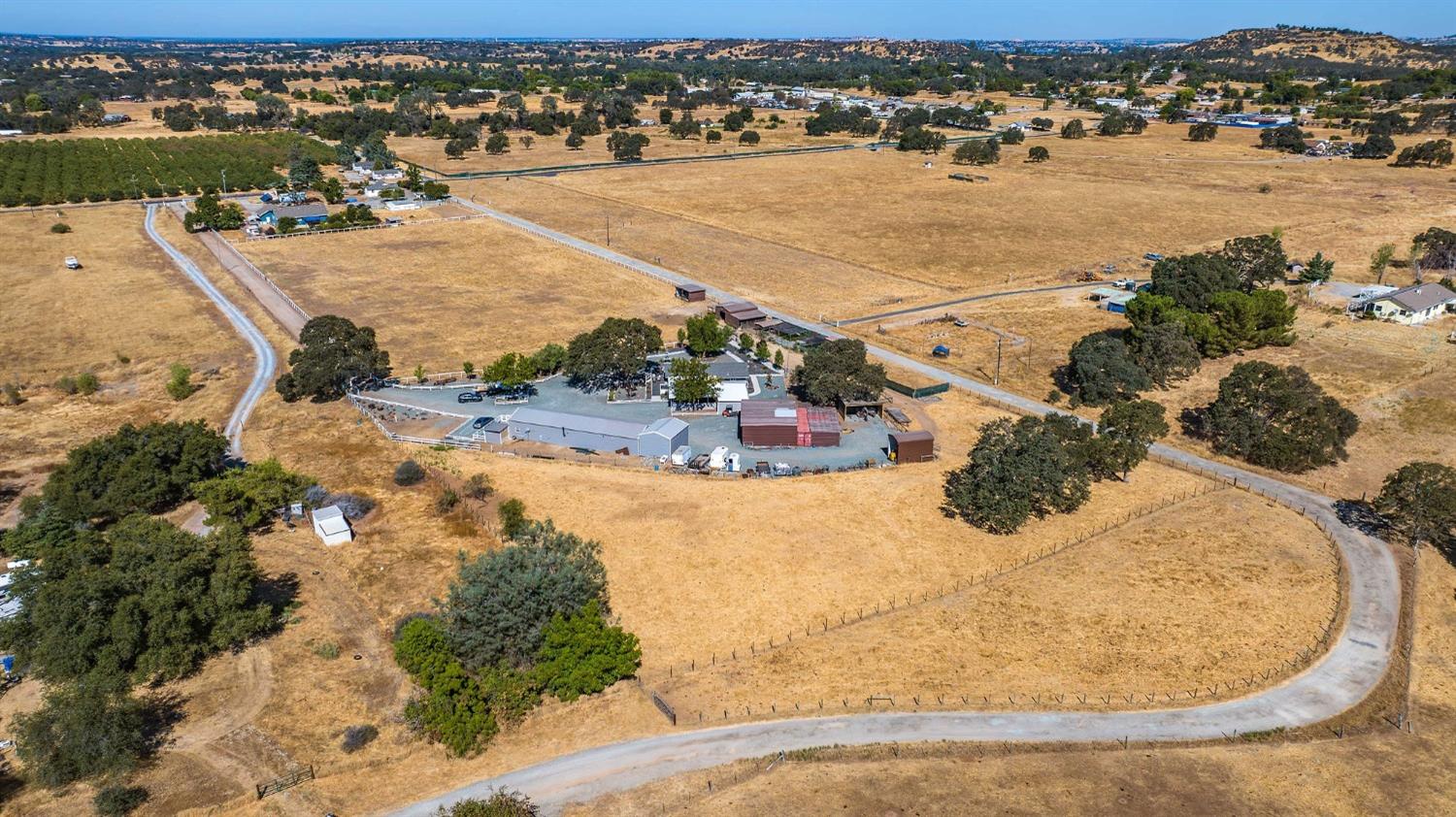 3585 South Burson Road Valley Springs, CA 95252 - Photo 96 of 99 an aerial view of residential houses with outdoor space