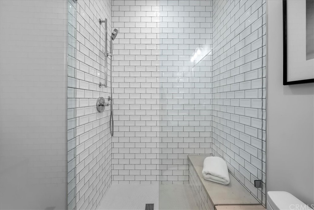 615 23rd Street Manhattan Beach, CA 90266 - Photo 33 of 36 a bathroom with a toilet and a shower