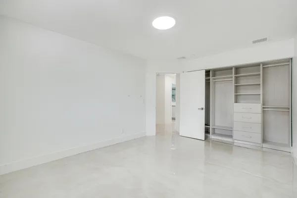 a view of an empty room