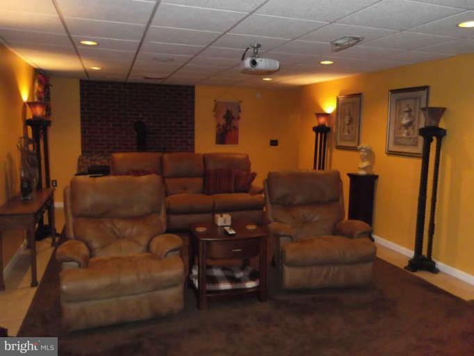 8344 Settle School Road Rixeyville, VA 22737 - Photo 25 of 30 a media room with lots of chairs and a projector
