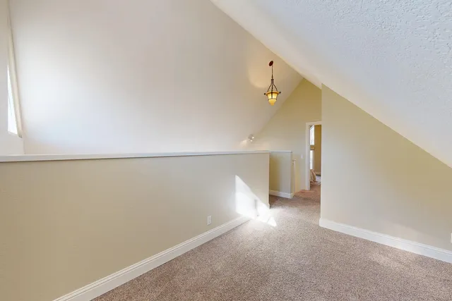 a view of a big room with stairs