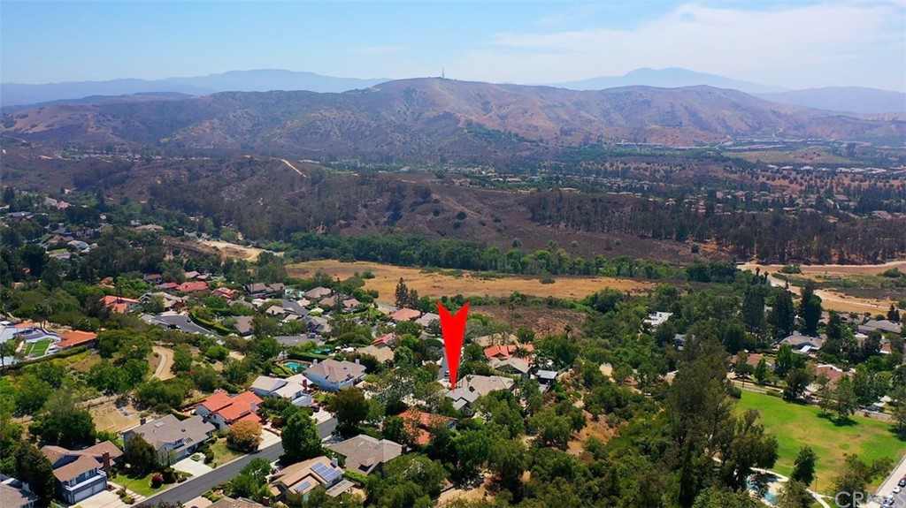 1902 Derby Drive North Tustin, CA 92705 - Photo 57 of 67 an aerial view of house with yard and mountain view in back