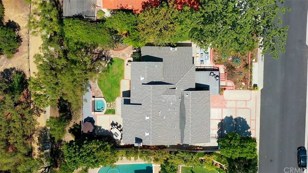 1902 Derby Drive North Tustin, CA 92705 - Photo 6 of 67 an aerial view of residential house with outdoor space and trees all around