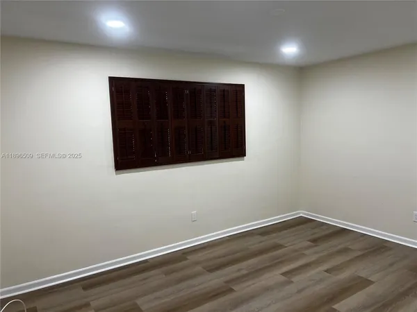 a view of an empty room
