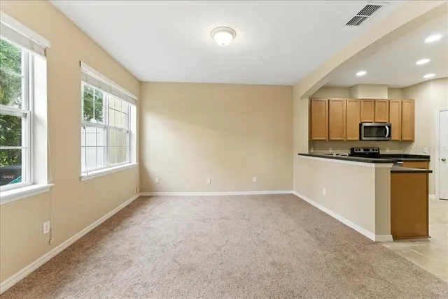 a view of an empty room