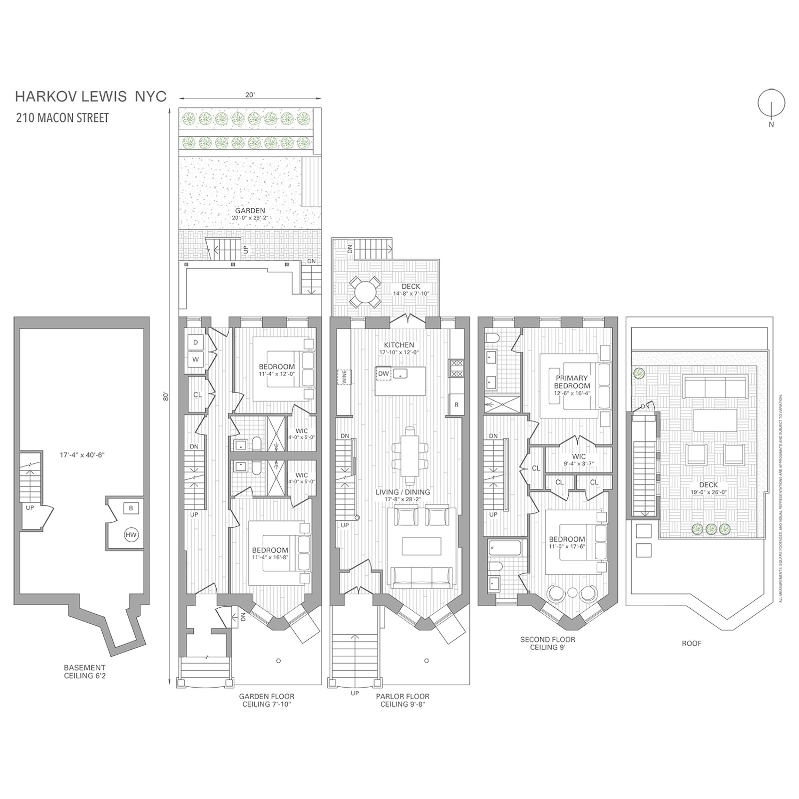 210 Macon Street Brooklyn, NY 11216 - Photo 13 of 13 a black and white photo of a living room