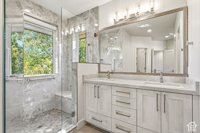1067 Station Loop Road Park City, UT 84098 - Photo 17 of 38 Dual vanity with integrated sinks and contemporary hardware