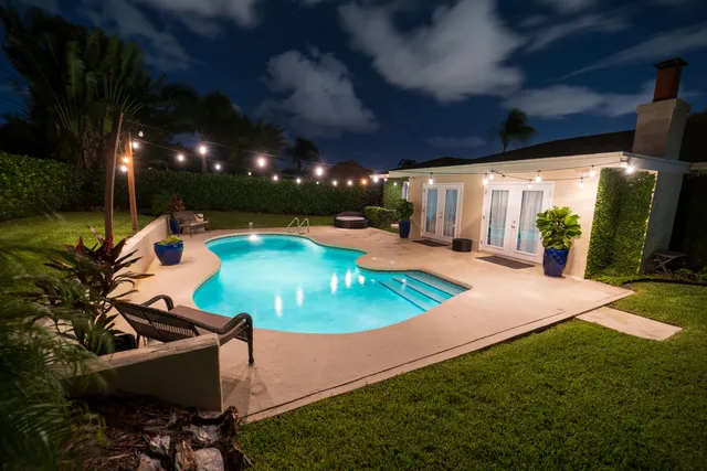 a view of an ocean from a city