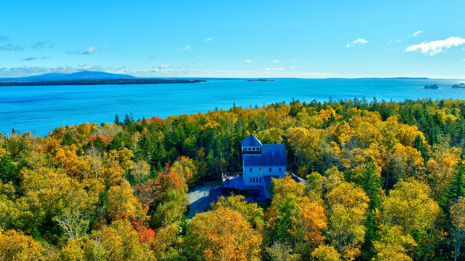 424 Flye Point Road Brooklin, ME 04616 - Photo 77 of 78 Fall Drone 7