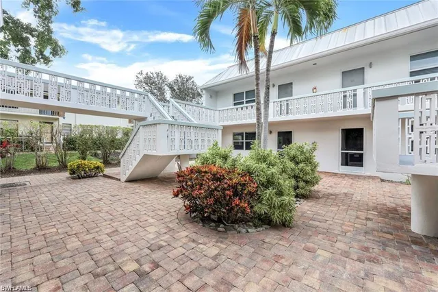 a view of a house with a patio
