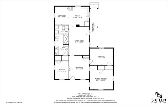 $212,500 | 102 East Warren Street, St. Joseph, IL 61873
