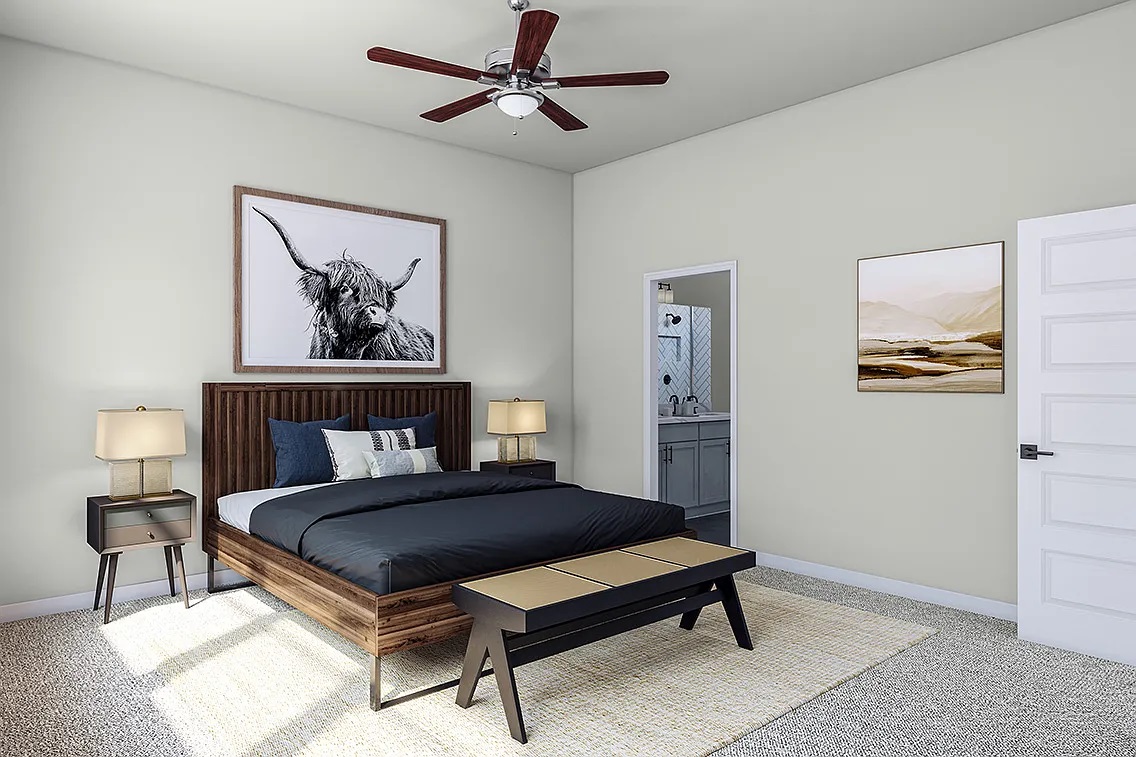 1141 Willie Rnch Way Leander, TX 78641 - Photo 6 of 21 Well-lit sleeping quarters with an en-suite bathroom access.
