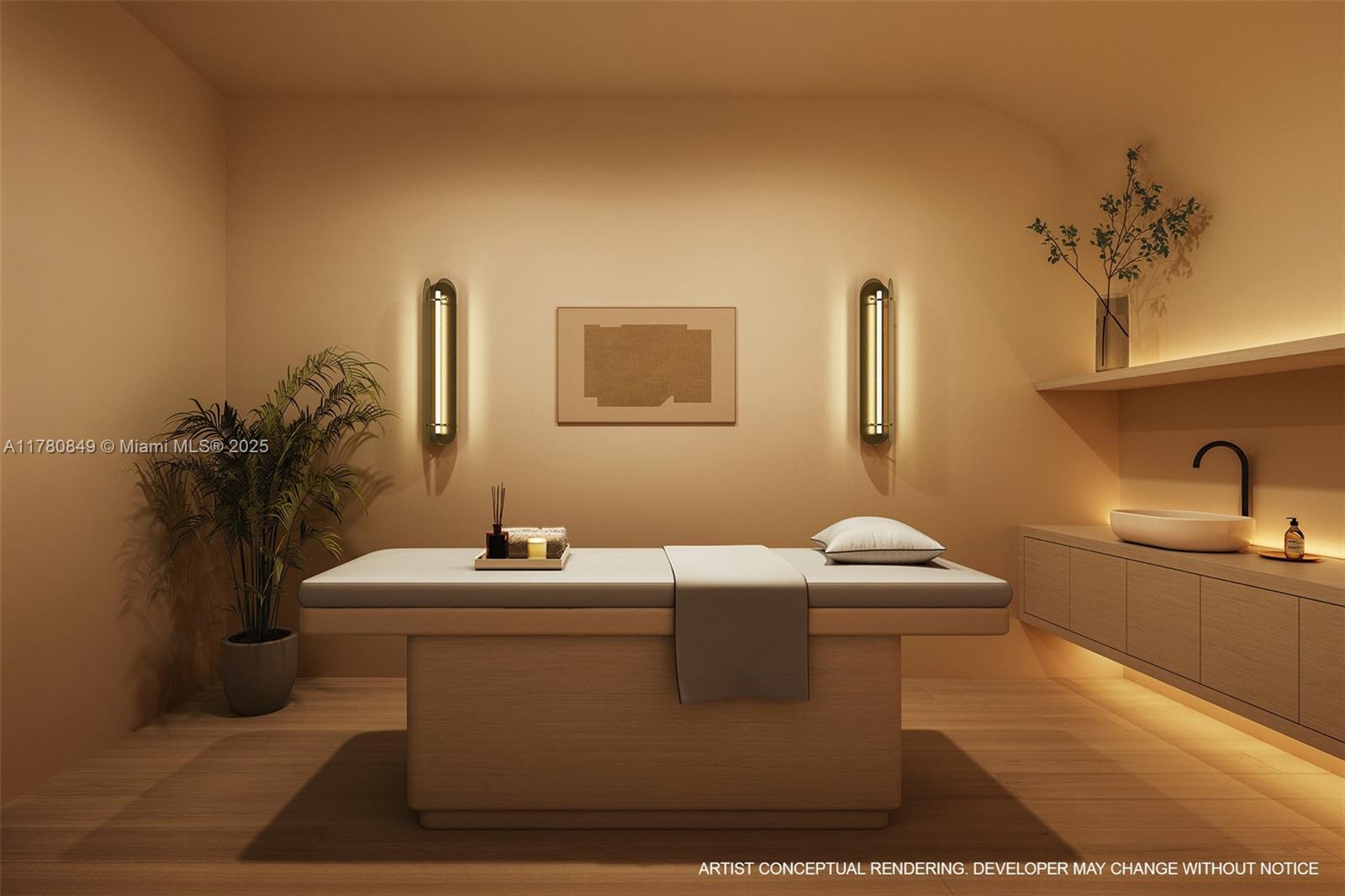 175 Northeast 10th Street, Unit 56R Miami, FL 33132 - Photo 18 of 35 a bathroom with a sink and a mirror