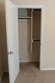 a view of closet area