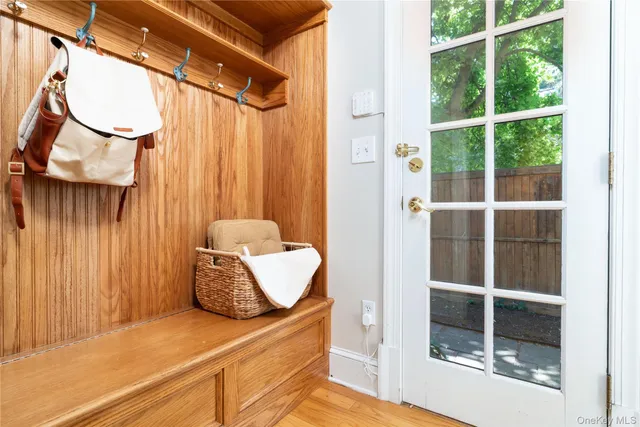 a view of front door of house