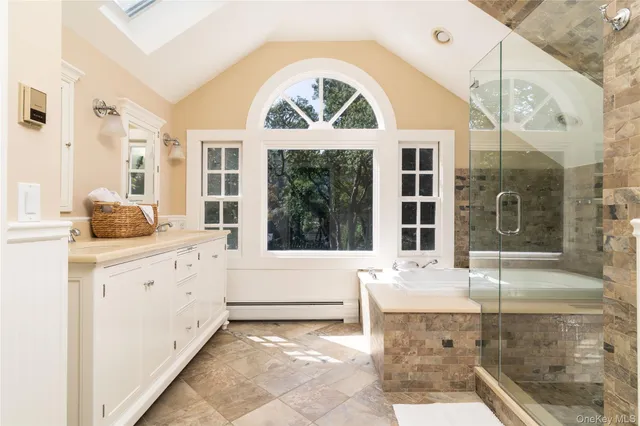 a view of a pathway in a garden