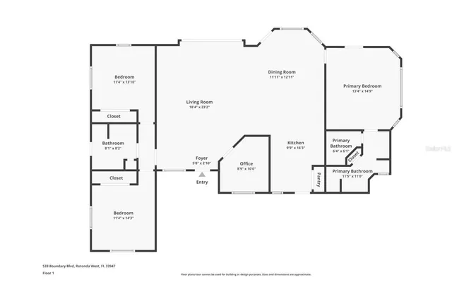 $399,000 | 533 Boundary Boulevard, Rotonda West, FL 33947