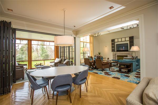 103 Rolling Lane Weston, MA 02493 - Photo 7 of 25 a view of a dining room with furniture window and outside view