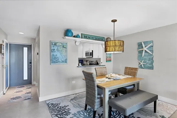 a workspace with furniture and window