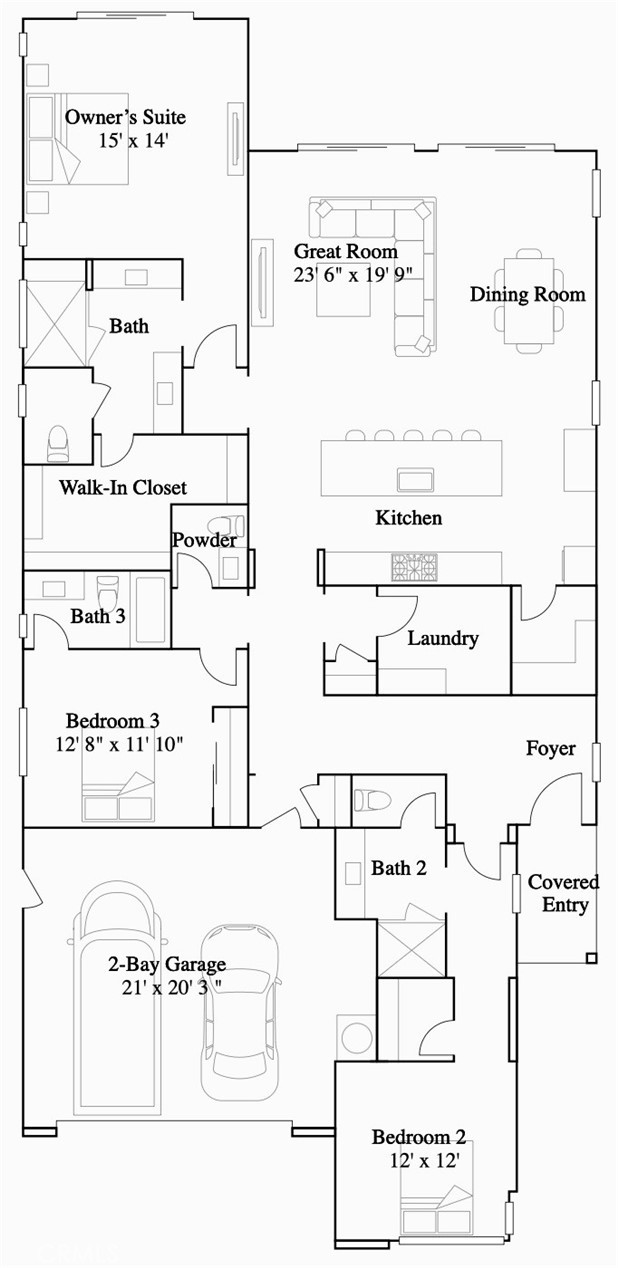 4365 Rambler Lane Palm Springs, CA 92262 - Photo 39 of 39 Residence 3 Floorplan