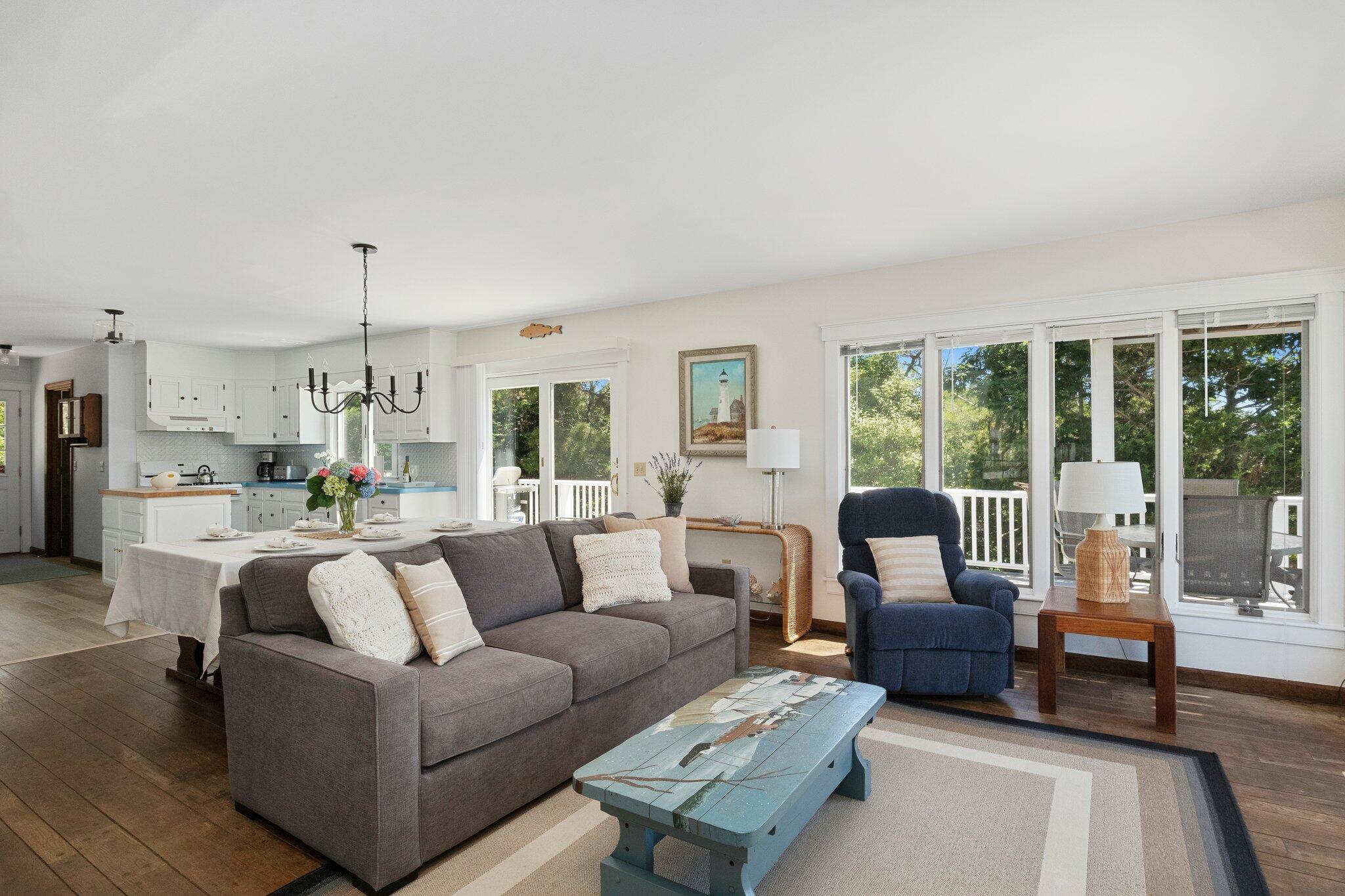 4 Portview Road Chatham, MA 02659 - Photo 20 of 69 a living room with furniture and a large window
