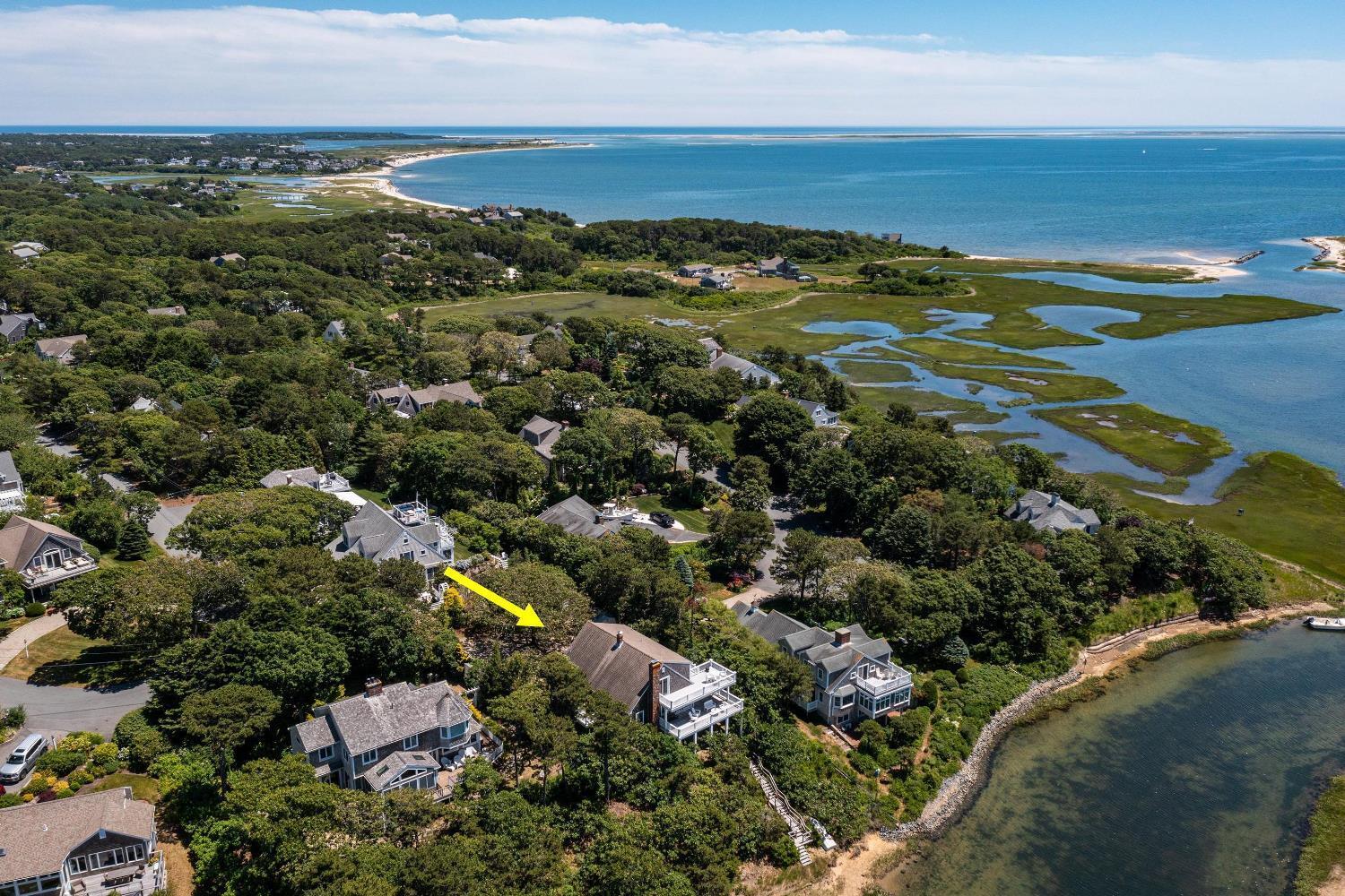 4 Portview Road Chatham, MA 02659 - Photo 68 of 69 an aerial view of residential houses with outdoor space