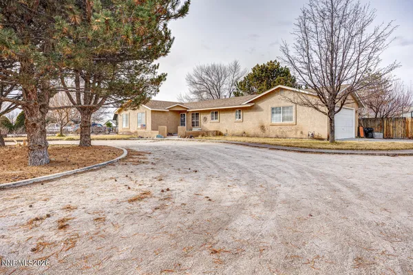 a view of road with trees in front of it