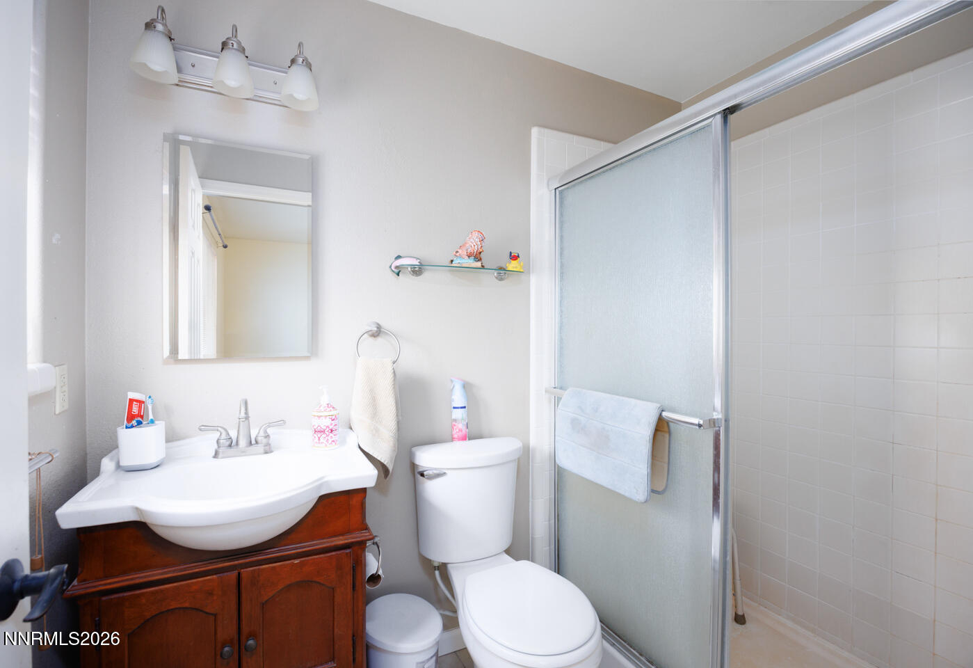 4033 Cimarron Road Fallon, NV 89406 - Photo 17 of 31 a bathroom with a sink mirror vanity and toilet