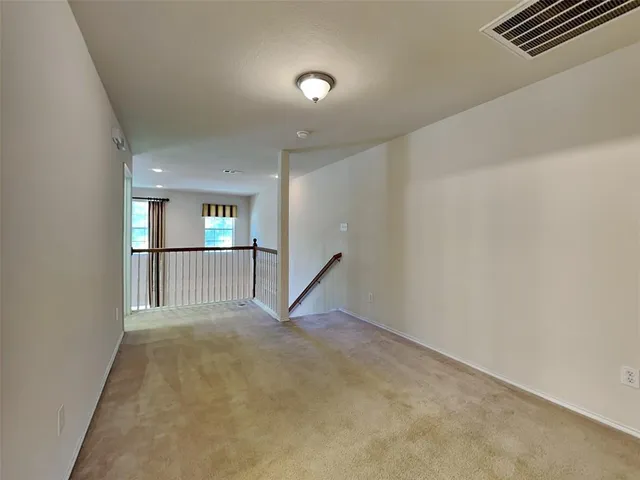 an empty room with a natural light