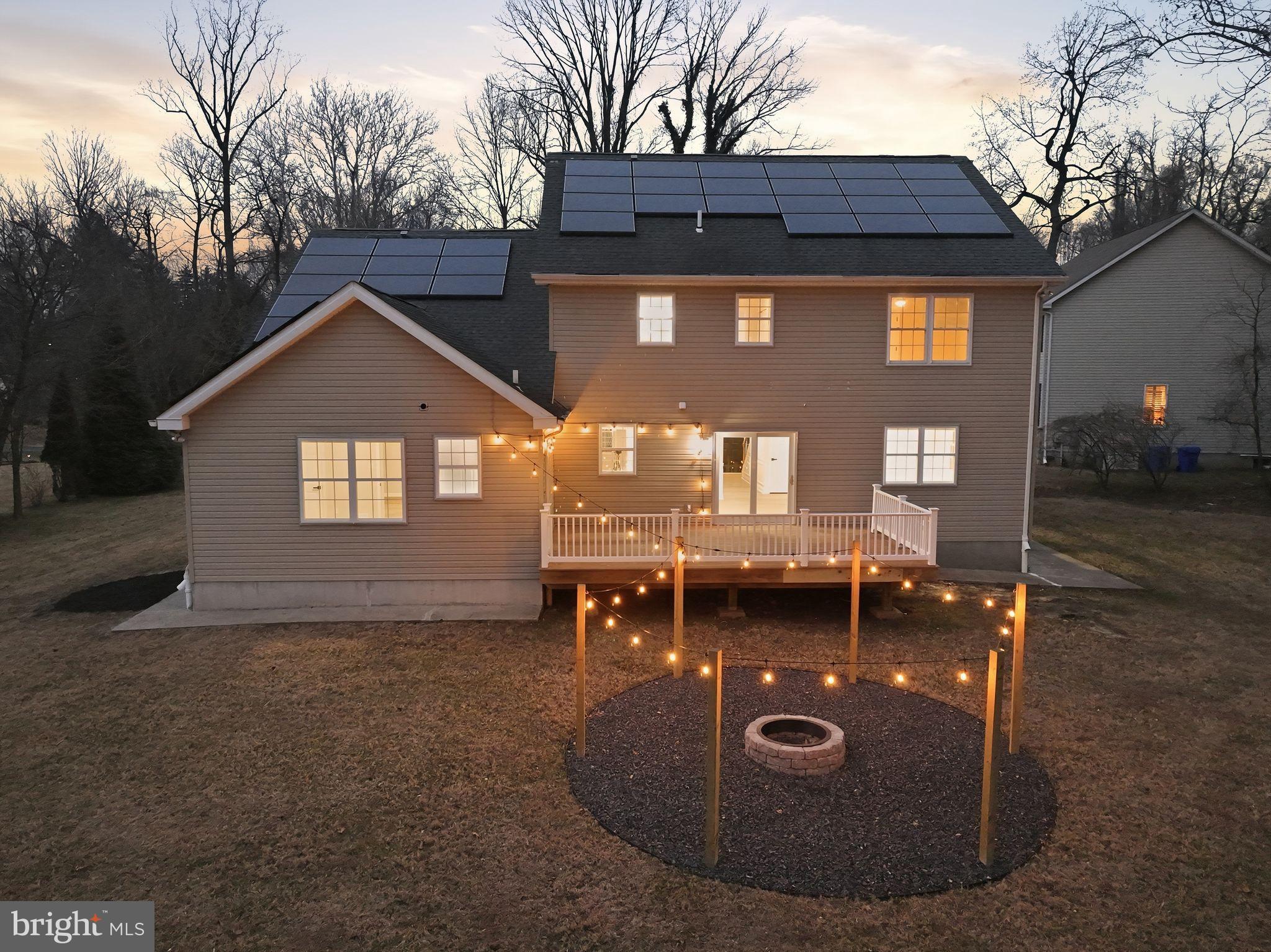 35 Church Road Elkins Park, PA 19027 - Photo 5 of 64 Charming home with solar panels and cozy lights.