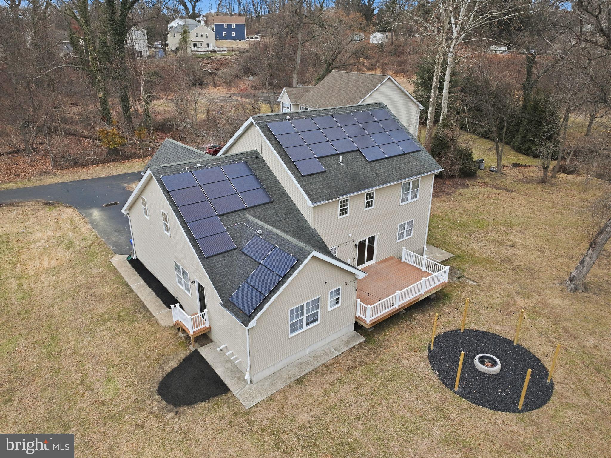 35 Church Road Elkins Park, PA 19027 - Photo 54 of 64 Modern home with solar panels and spacious yard.