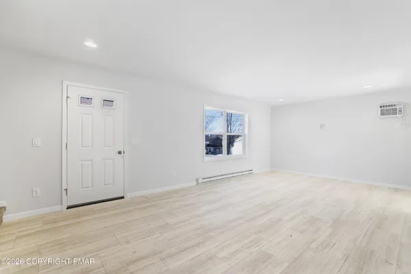 wooden floor in a room