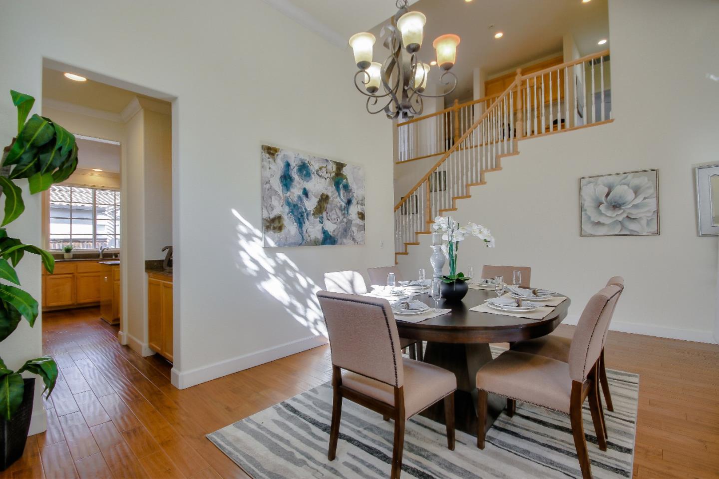 2893 Bethany Road San Ramon, CA 94582 - Photo 17 of 43 a view of a dining room with furniture and wooden floor