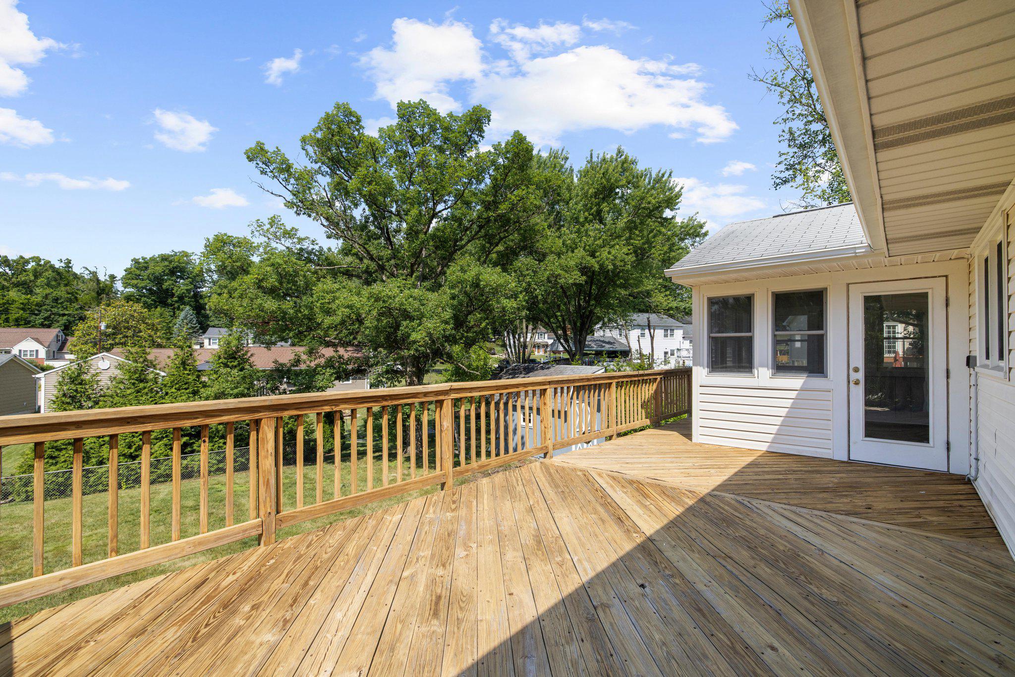 5822 Forest Hill Road Elkridge, MD 21075 - Photo 46 of 55 Large deck overlooks back yard