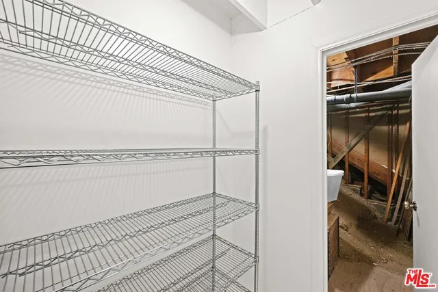 a close view of closet