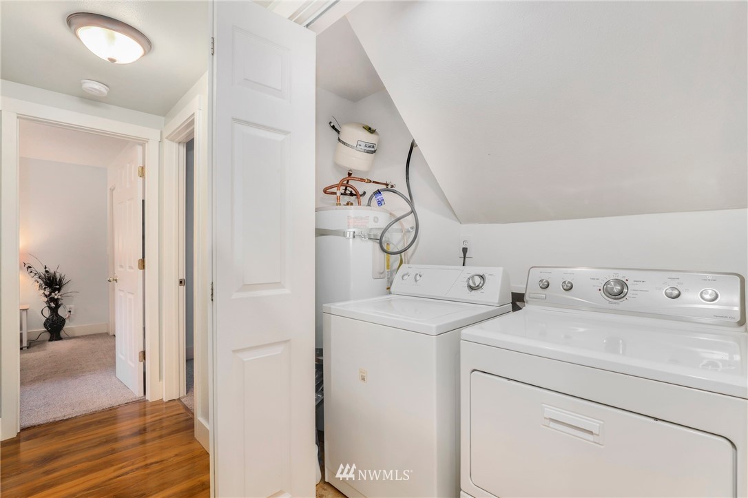 24118 2nd Place West Bothell, WA 98021 - Photo 18 of 25 a view of storage and utility room with washer and dryer