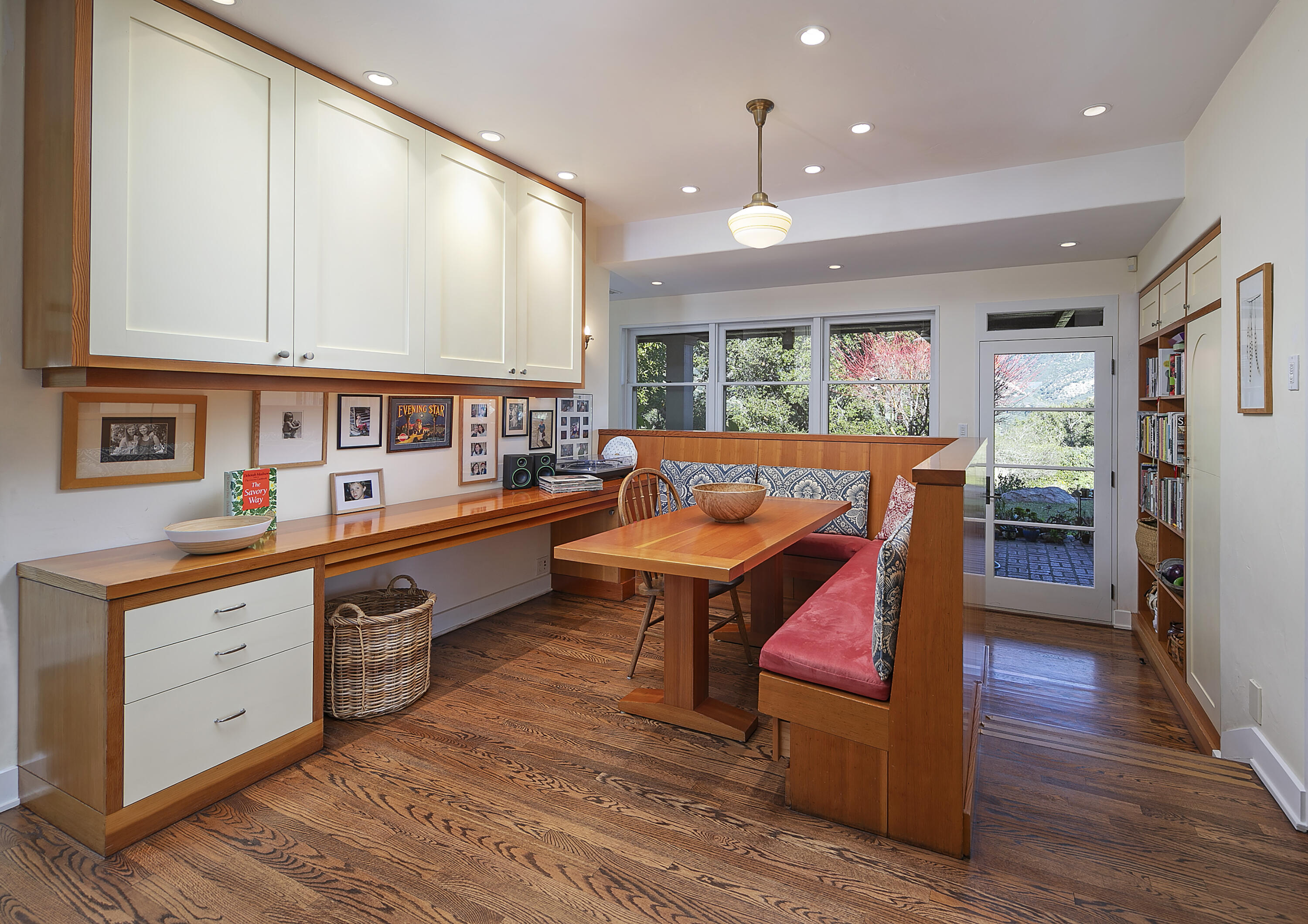 1138 Mission Ridge Road Santa Barbara, CA 93103 - Photo 26 of 54 a living room with furniture a large window and wooden floors