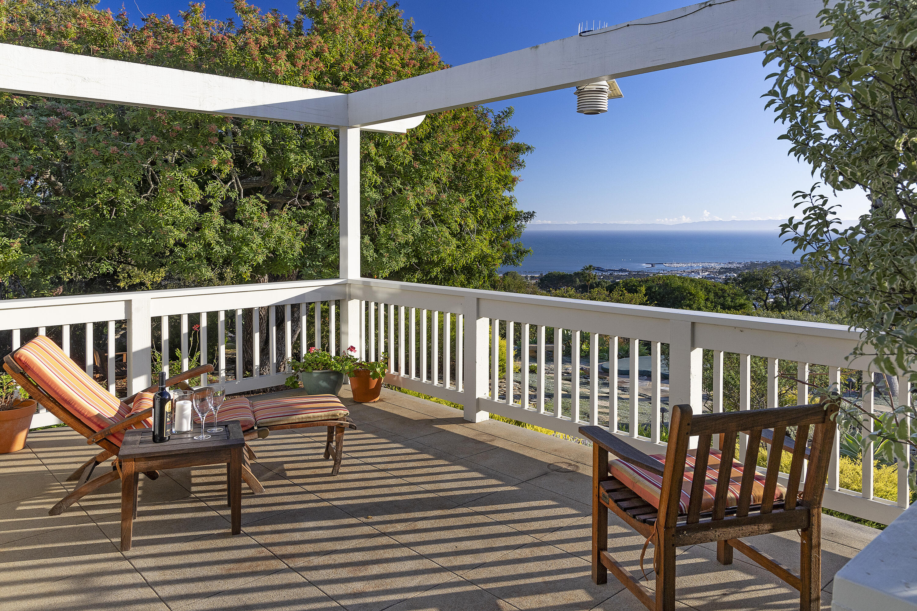 1138 Mission Ridge Road Santa Barbara, CA 93103 - Photo 35 of 54 a view of a two chairs on the deck