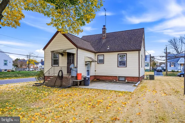 a view of a house with a patio