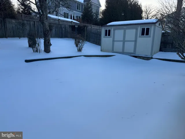 a view of a back yard with a house