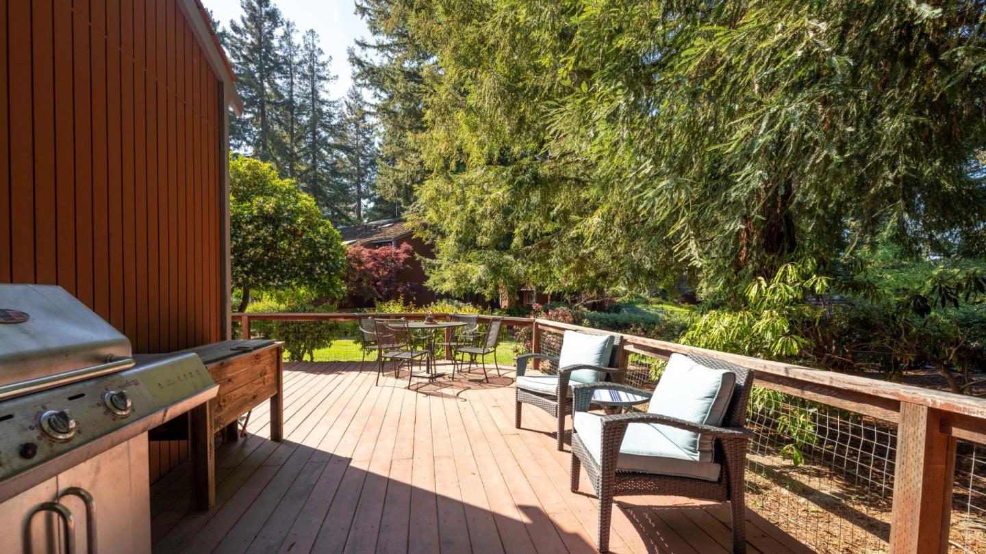220 Central Avenue Mountain View, CA 94043 - Photo 16 of 22 a view of balcony with wooden floor and outdoor seating