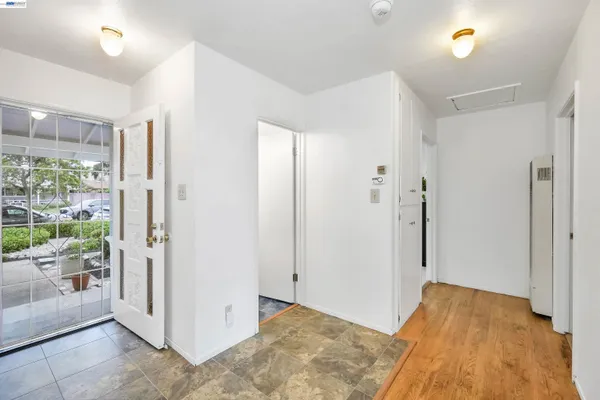 a view of a bedroom with closet area
