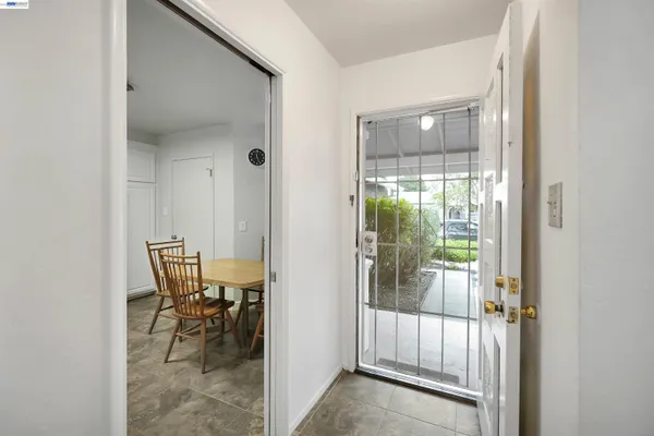a view of dining room with furniture