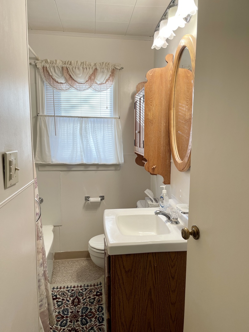 735 3rd Avenue Ottawa, IL 61350 - Photo 14 of 18 a bathroom with a sink a toilet and a mirror