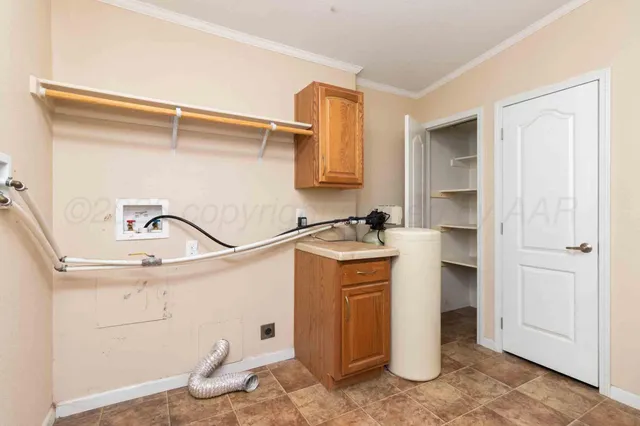 a storage room with empty racks