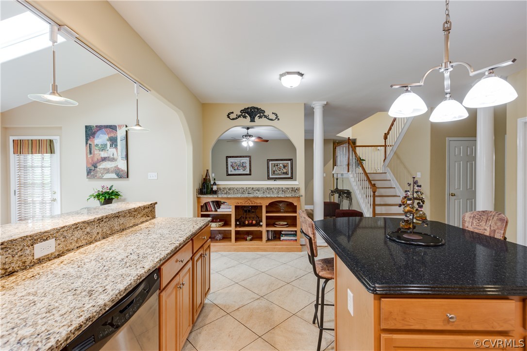 5924 Springmount Road Chesterfield, VA 23832 - Photo 20 of 49 a kitchen with granite countertop a sink a counter top space and cabinets