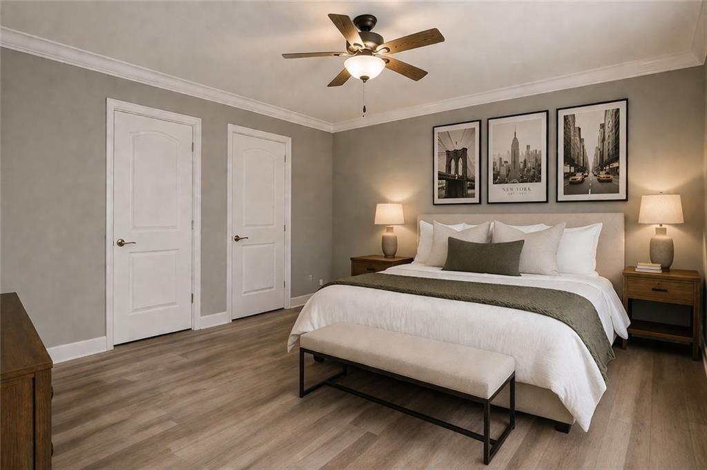 1206 Jasmine Road Dublin, GA 31021 - Photo 21 of 33 a bedroom with a large bed and a window