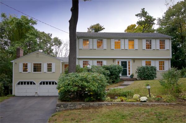 11 Tricorne Road Lexington, MA 02421 - Photo 1 of 15 a front view of a house with a yard