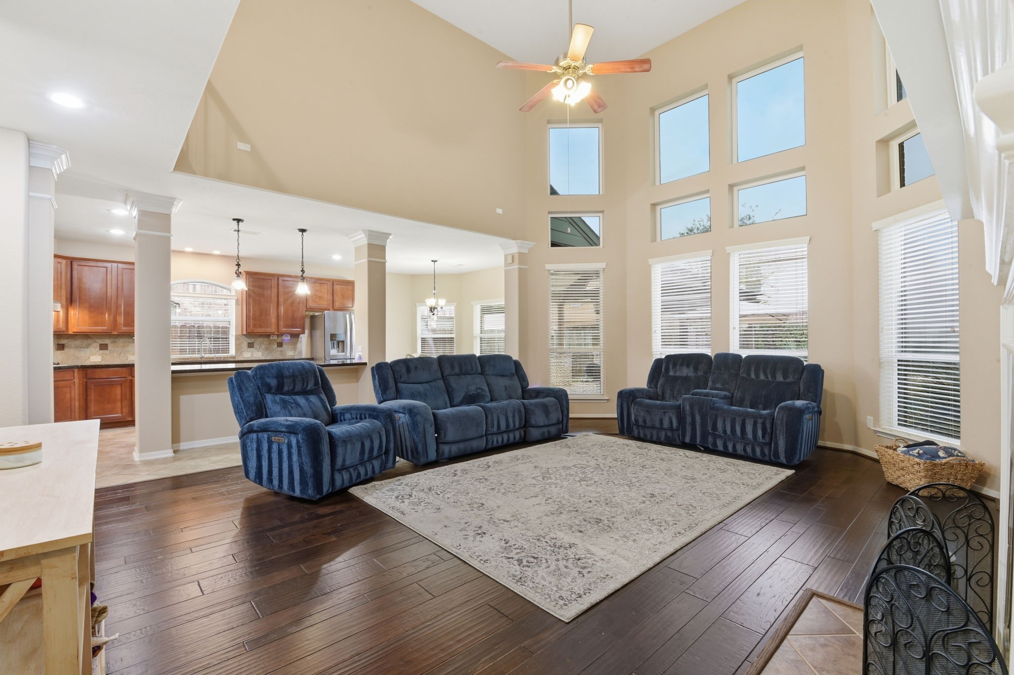 29019 Comal Karst Drive Spring, TX 77386 - Photo 17 of 50 a living room with furniture wooden floor and a table