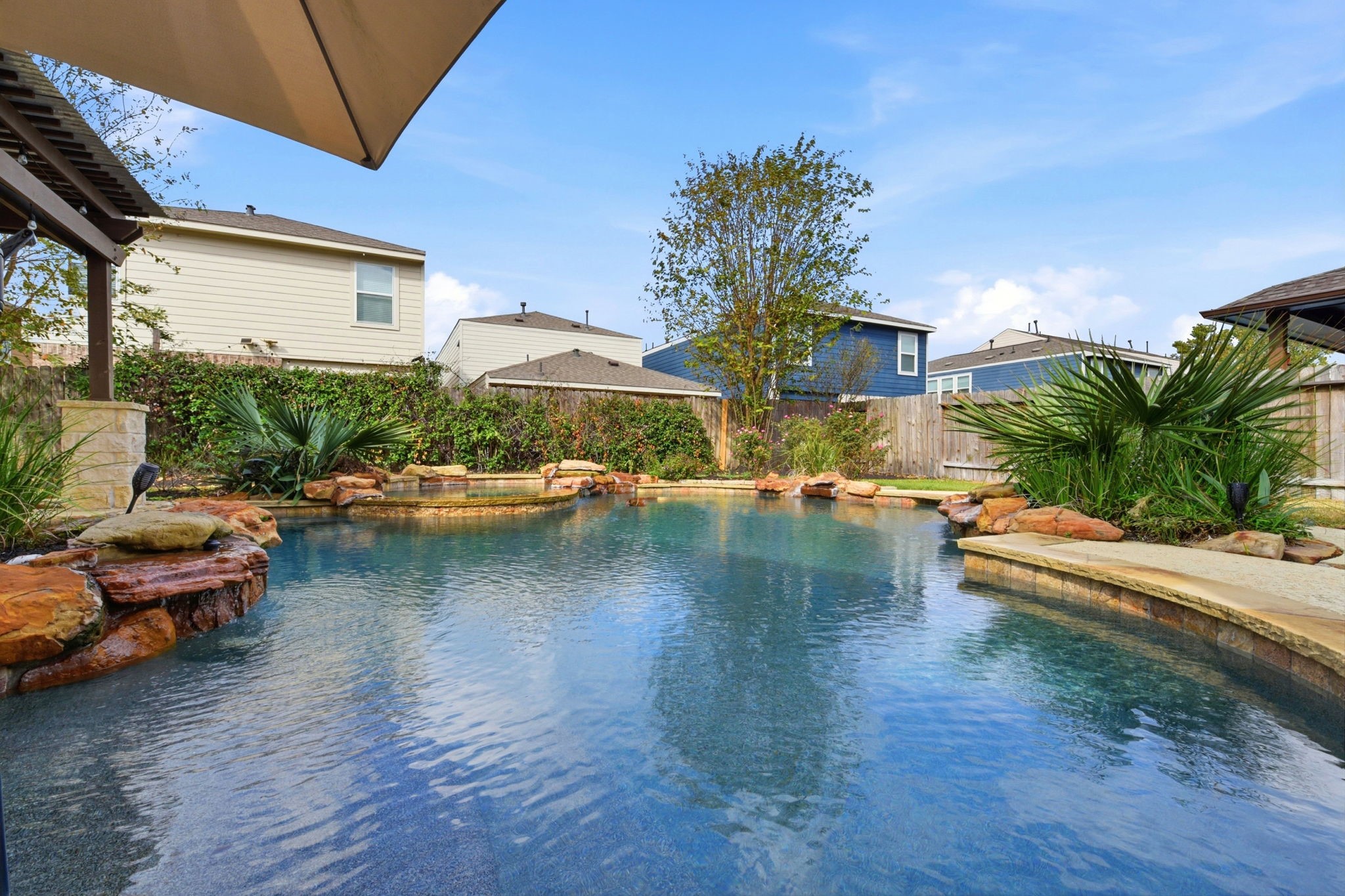 29019 Comal Karst Drive Spring, TX 77386 - Photo 5 of 50 a view of swimming pool with outdoor seating